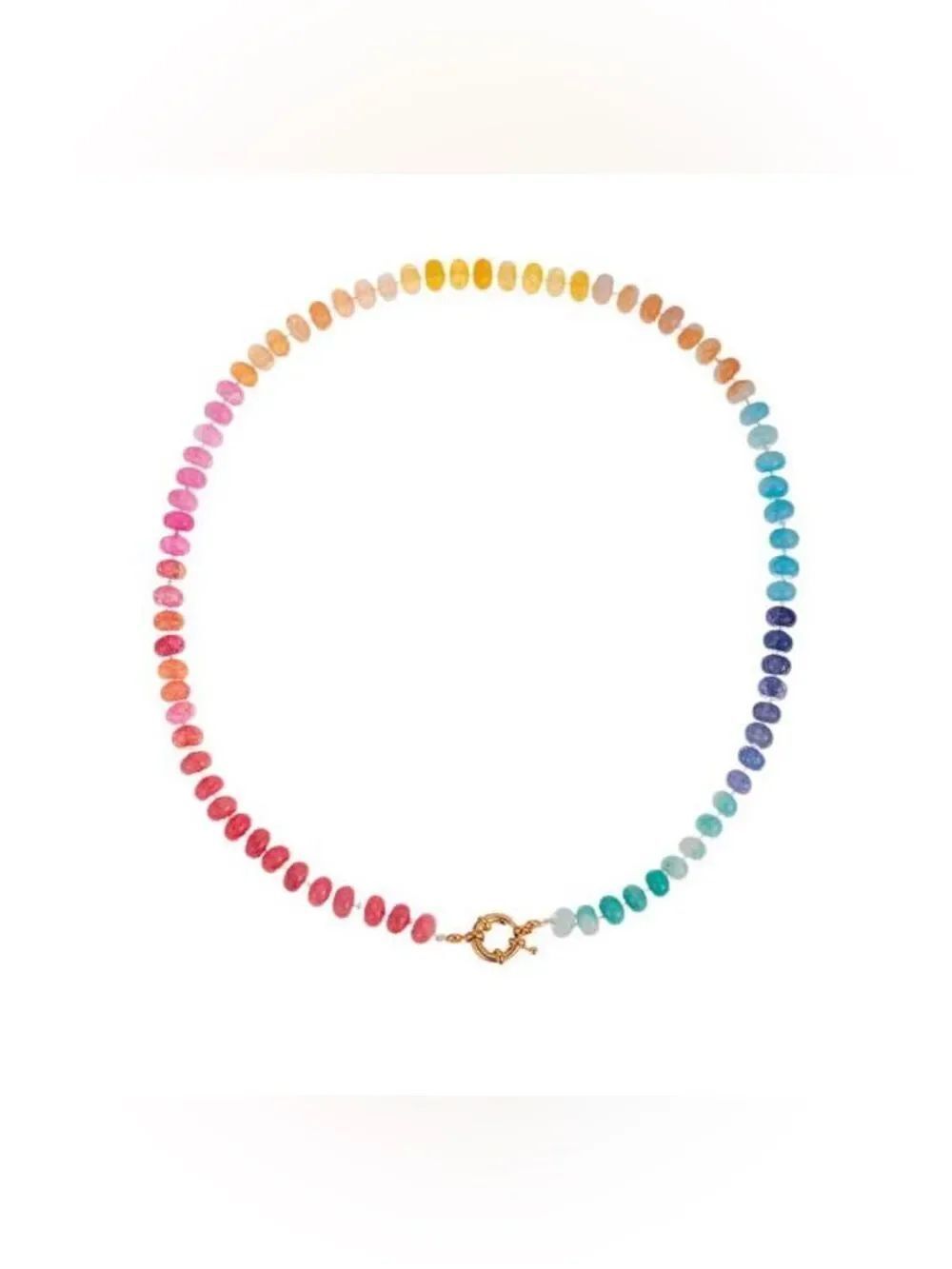 Boho rainbow necklace #2814
